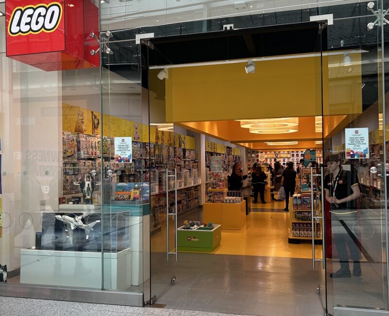 Lego storefront inside Manchester Arndale