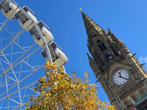 Ferris wheel in Manchester Christmas Market