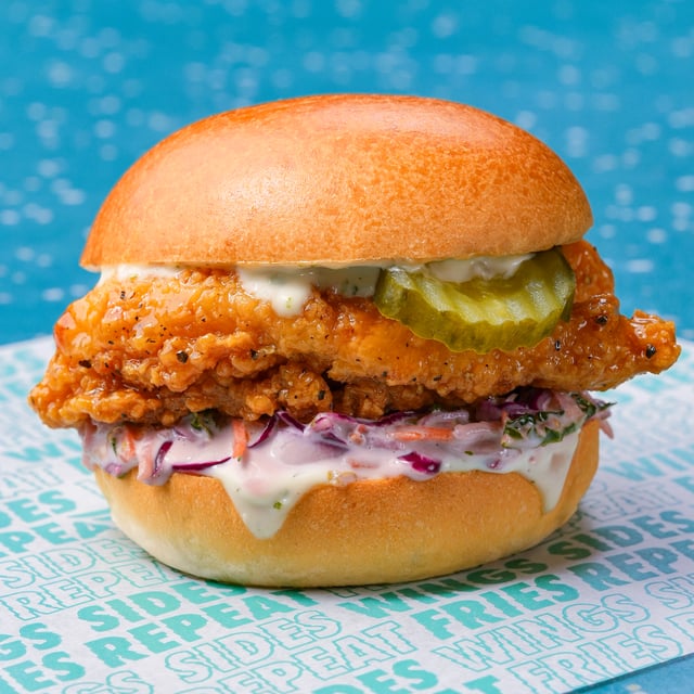 Wingstop chicken burger
